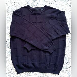 Men’s Izod navy blue XL 100% cotton long sleeve sweater